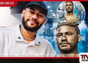 පේලේගේ වාර්තාව බිඳ දැමූ බ්රසීල පාපන්දු කුමාරයා නේමාර්ට පිළිරුවකින් උපහාර