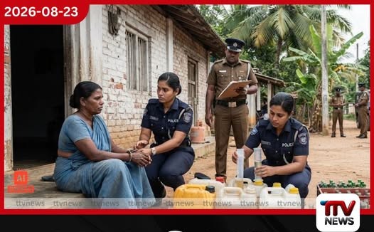 වෙන්නප්පුවේ වැටලීමකින් නීතිවිරෝධී මත්පැන් බෝතල් 90ක් සමඟ කාන්තාවක් අත්අඩංගුවට