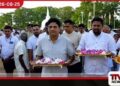 ගොවි ගැටලු සොයා බැලීමේ අනුරාධපුර සංචාරය අතරතුර විපක්ෂ නායක සජිත් රුවන්වැලි සෑය වන්දනා කරයි