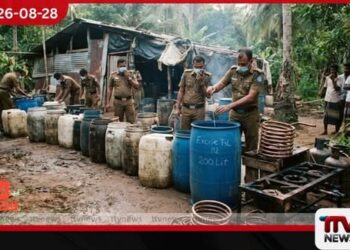 මොරොන්තුඩුවේදී ගෝඩා ලීටර් 6,048ක් සමඟ තඹ දඟර 5ක් සහ ගෑස් ලිප් 3ක් සොයාගනී!