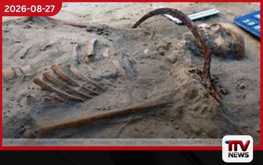 ගෙල හරහා දෑකැත්තක් තබා වැම්පයර් කෙනෙකු ලෙස වළ දැමූ වසර 400ක් පැරණි සොසියාගේ රහස් හෙළිකරන පර්යේෂණය ඇරඹේ!