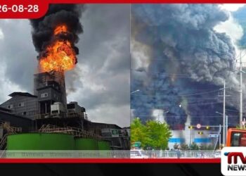 දකුණු කොරියාවේ චොනාන් කර්මාන්තශාලාවක පිපිරීමක්…