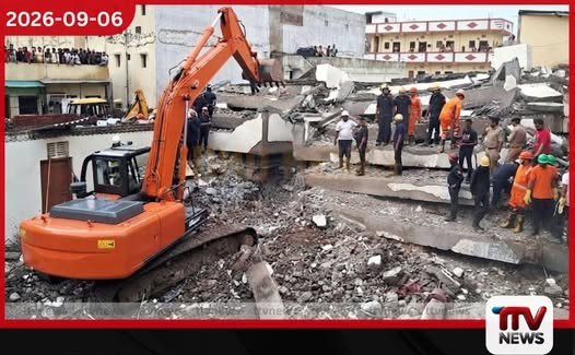 නවදිල්ලියේ සය මහල් ගොඩනැගිල්ලක් කඩාවැටීමෙන් අයෙකු මරුට…
