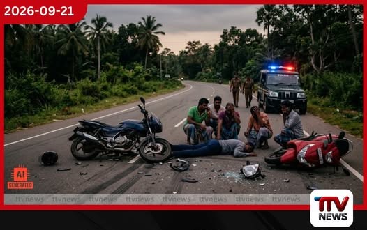 අගලවත්ත-බදුරලිය මාර්ගයේ යතුරුපැදි දෙකක් එකිනෙක ගැටී ලිස්සා පෙරළී සිදුවූ අනතුරින් 41 හැවිරිදි කොස්තාපල්වරයෙක් මරුට