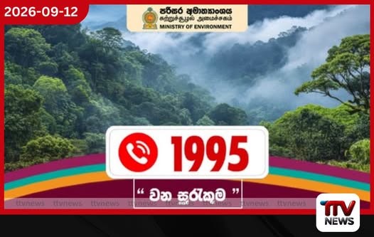 වන අපරාධ සම්බන්ධ පැමිණිලි 1995 ක්ෂණික ඇමතුම් අංකටය කඩිනමින් යොමු කරන්න