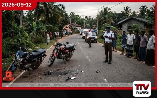 වීරකැටිය-වලස්මුල්ල මාර්ගයේ යතුරුපැදි දෙකක් ගැටී 54 හැවිරිදි පුද්ගලයෙකු ජීවිතක්ෂයට