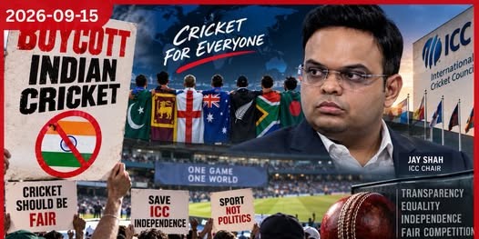 ඉන්දීයාවේ පාදඩ ක්රිකට් වර්ජනය කරමු ජේ ෂා ICCයෙන් එලවමු