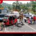 මීගහකිවුල 16 කණුවේ බස් රථයක්, යතුරුපැදියක් හා ත්‍රිරෝද රථයක් ගැටී දැරියක් ඇතුළු 5ක් බරපතළ තුවාල ලබයි
