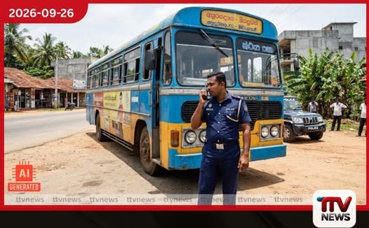 තිරප්පනේදී 15 හැවිරිදි දැරියකට අතවර කළ 20 හැවිරිදි බස් කොන්දොස්තර අත්අඩංගුවට