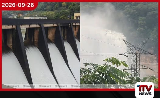 මාවුස්සාකැලේට තද වැසි ජලාශයේ වාන් දොරටු තුනම ඇරෙයි