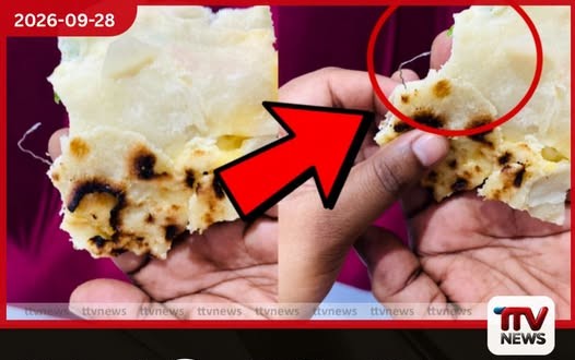 මන්නාරමේ ප්රසිද්ධ අවන්හලකින් දරුවෙක් කන්න ගත් බිත්තර රොටියේ යකඩ කැබැල්ලක් තිබිලා..