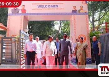 ජවිපෙ නියෝජිත පිරිසක් නවදිල්ලි නුවර භාරතීය ජනතා පක්ෂ මූලස්ථානයේ සංචාරයක