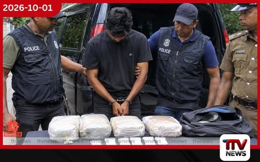 ටොරින්ටන් මාවතේදී කොකේන් කිලෝ 1යි ග්රෑම් 08ක් සමඟ 23 හැවිරිදි සැකකරුවෙකු අත්අඩංගුවට