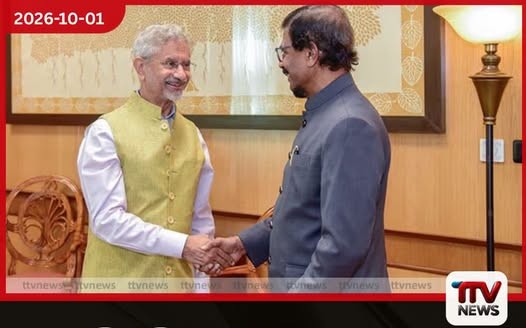 ටිල්වින් සිල්වා ඇතුළු ජවිපෙ නියෝජිත පිරිස ඉන්දීය විදේශ ඇමති ජයශංකර් හමුවෙයි