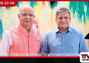 ඉන්දීය මහ කොමසාරිස් සන්තෝෂ් ජා සහ දිලිත් ජයවීර අතර හමුවක්