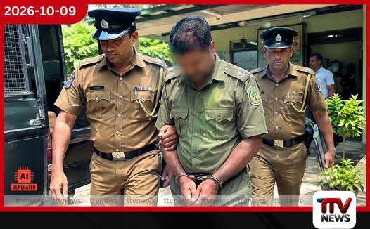 වැල්ලවාය අඩවි වන කාර්යාලයේ සේවය කරන වන ක්ෂේත්‍ර සහකාරවරයෙකු රු. 10,000ක අල්ලස් චෝදනාවකට අත්අඩංගුවට