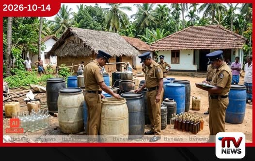 දංකොටුව බෝලවත්තේදී මත්පැන් ලීටර් 37.5ක් සහ ගෝඩා ලීටර් 1,900ක් සමඟ 46 හැවිරිදි සැකකරුවෙක් අත්අඩංගුවට