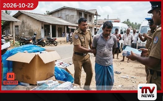 ගණේමුල්ලේදී රුපියල් ලක්ෂ ගණනක නීති විරෝධී දුම්වැටි තොගයක් සමග සැකකරුවෙකු අත්අඩංගුවට!