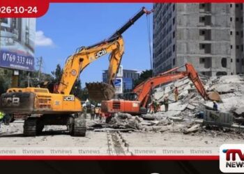 කෙන්යාවේ මහල් ගොඩනැගිල්ලක් කඩා වැටෙයි