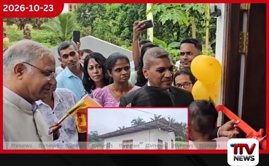 ගාල්ලේ පවුල් 24කට නිවාස, පොළොන්නරුවේ පවුල් 25කට රු. මිලියන 17ක ආධාර