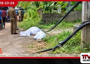 අරලගංවිල අනාරක්ෂිත විදුලි රැහැනක ගැටී 41 හැවිරිදි පුද්ගලයෙකු සහ පස් හැවිරිදි දරුවෙකු එලොව යයි