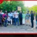 ආගමික වතාවත් සඳහා  තිස්ස විහාරයට එන බැතිමතුන්ට බාධා වන අයුරින්  යාපනයේ විරෝධතාවක්